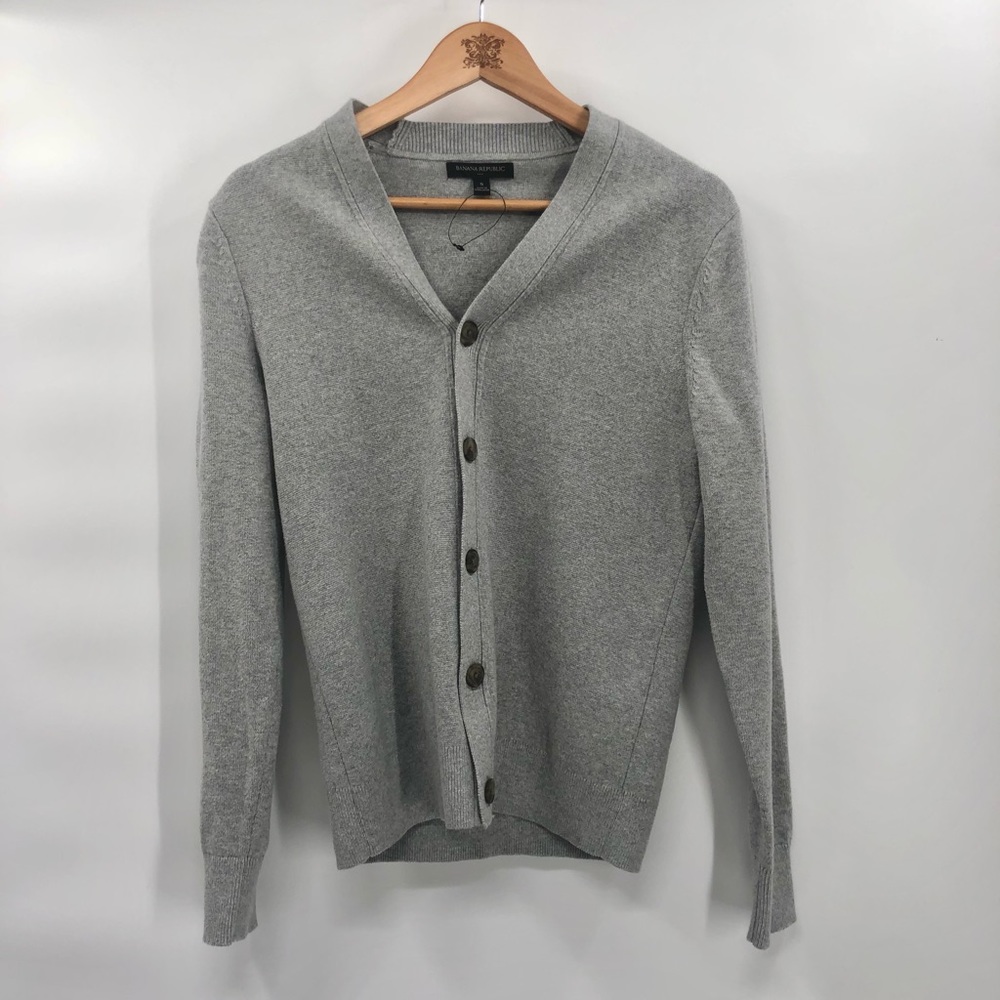 Banana Republic Gray Cardigan Sweater